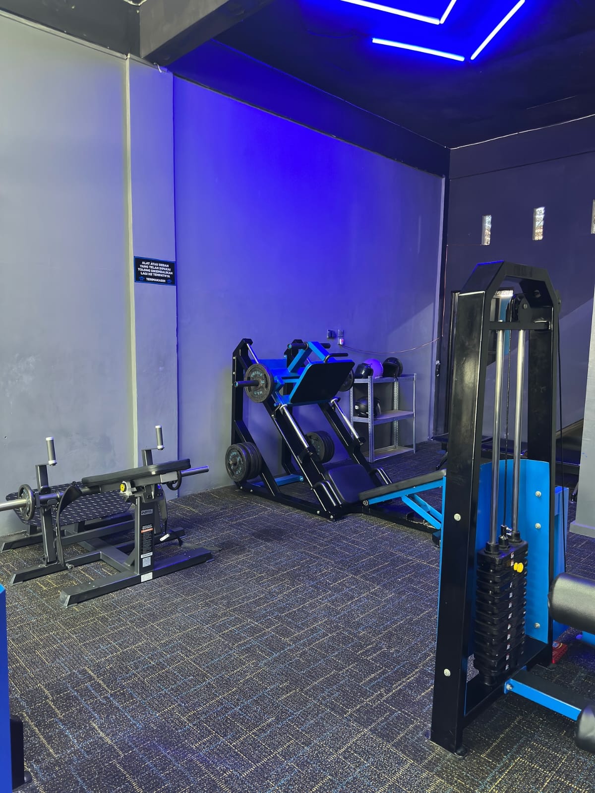 Pelatih mendampingi sesi personal training
